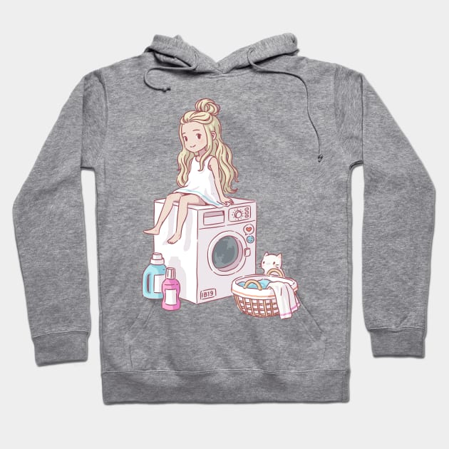 Laundry Day Hoodie by Freeminds